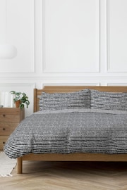 Copenhagen Home Black Arri Duvet Cover and Pillowcase Set - Image 1 of 2