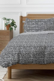 Copenhagen Home Black Arri Duvet Cover and Pillowcase Set - Image 2 of 2