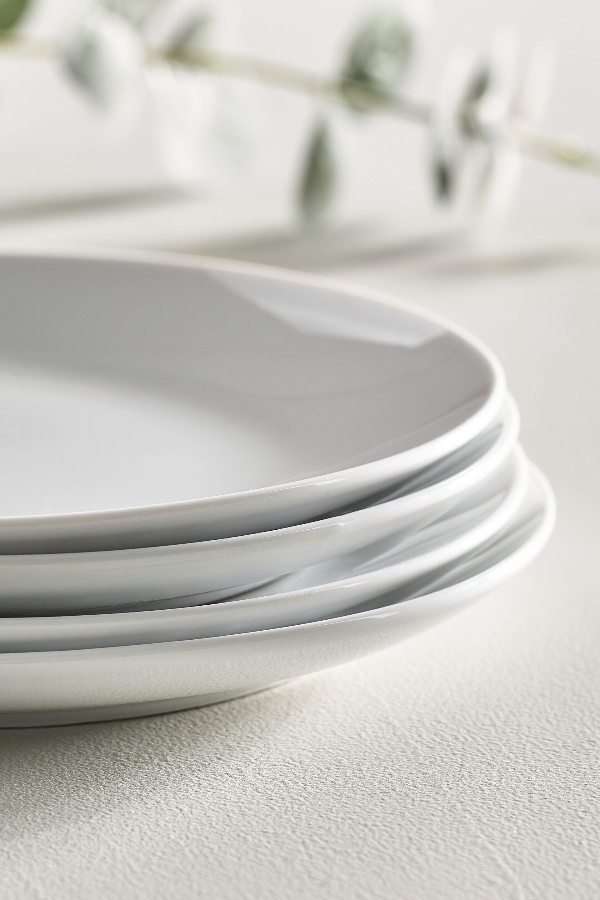 White Nova Dinnerware Set of 4 Side Plates - Image 2 of 3