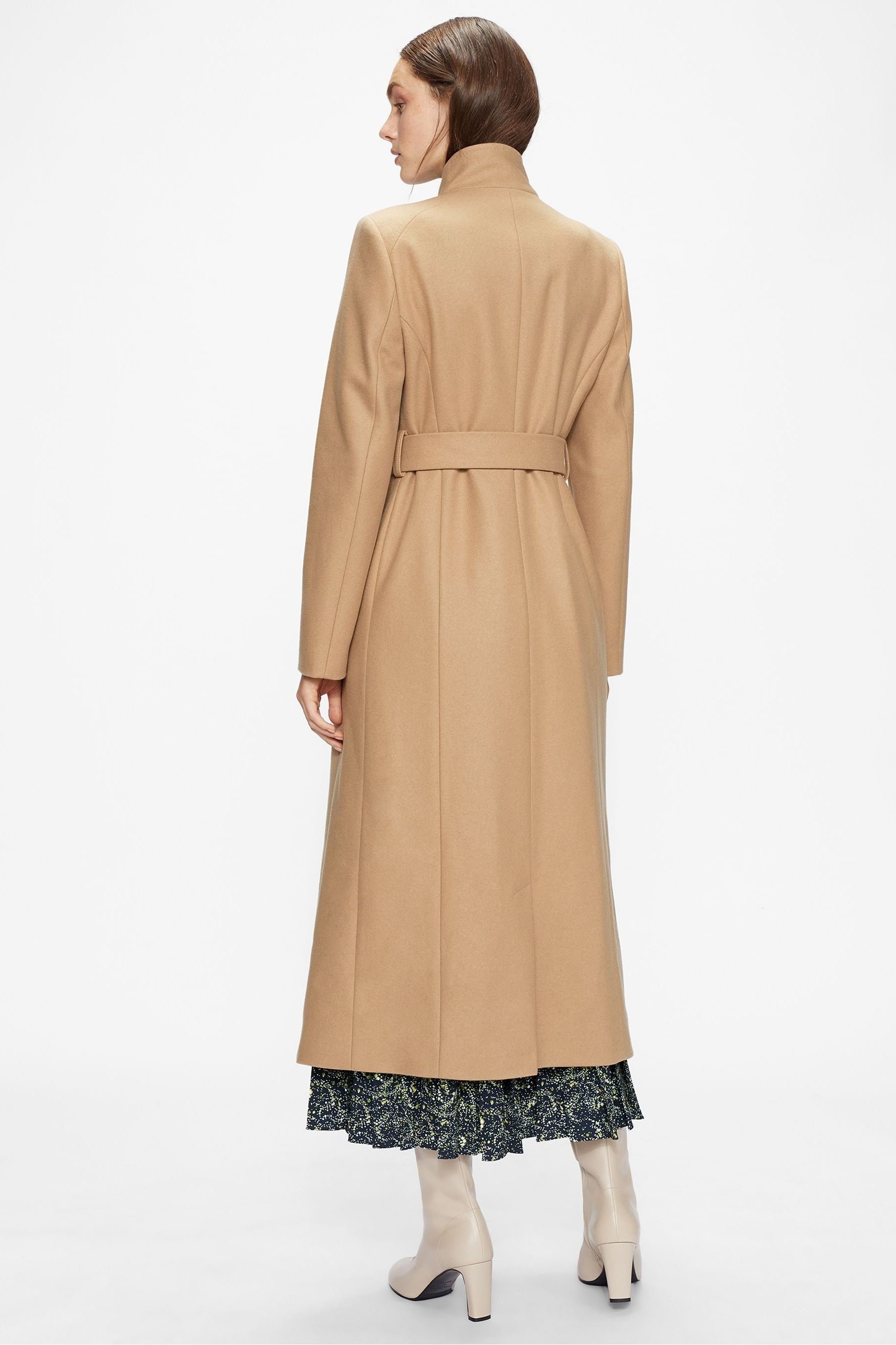 Buy Ted Baker Tan Brown Long Length Rosell Wool Wrap Coat from Next Luxembourg