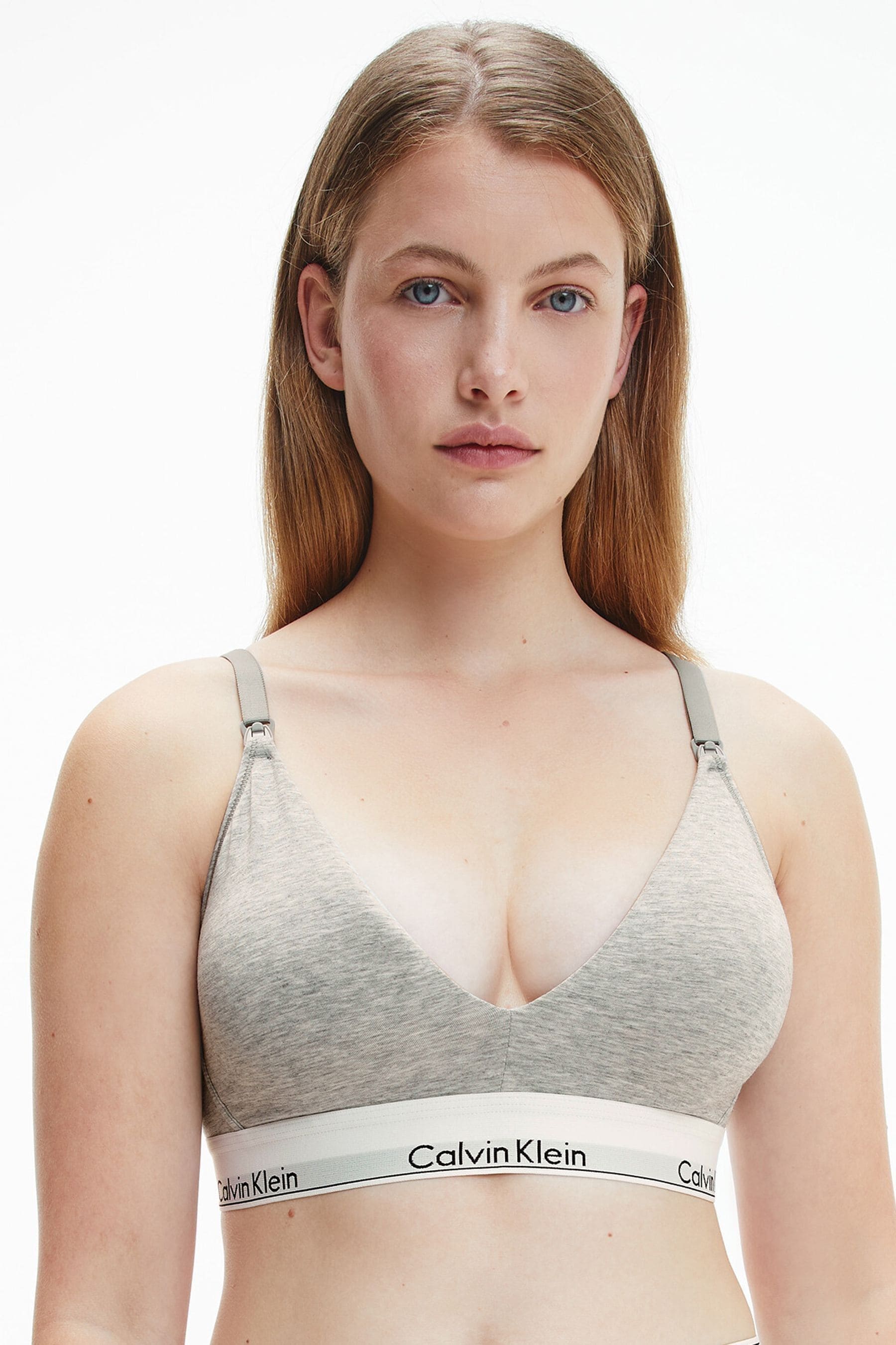 Buy Calvin Klein Grey Modern Cotton Maternity Bralette from Next Armenia