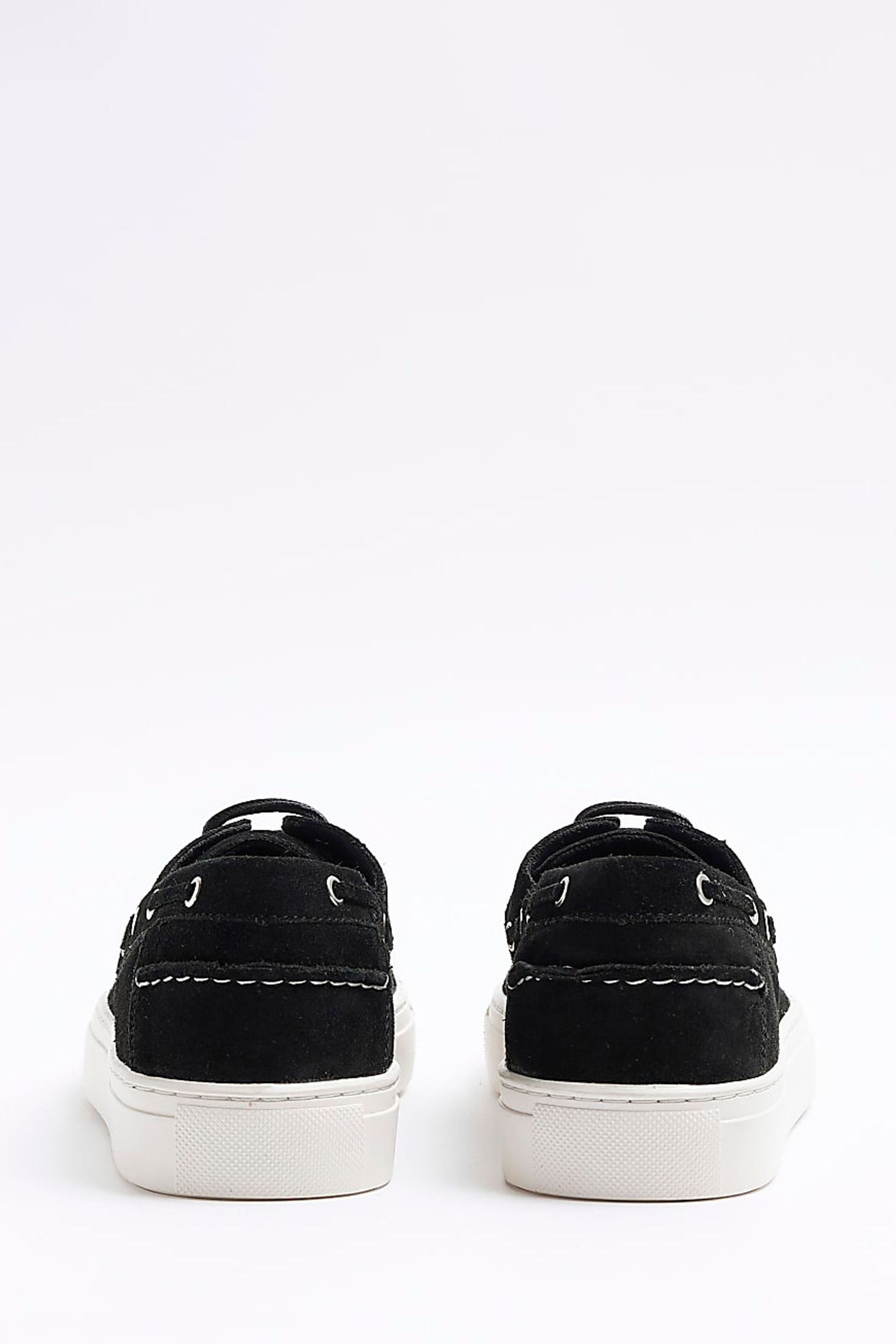 Buy River Island Black Suede Boat Shoes from Next Canada