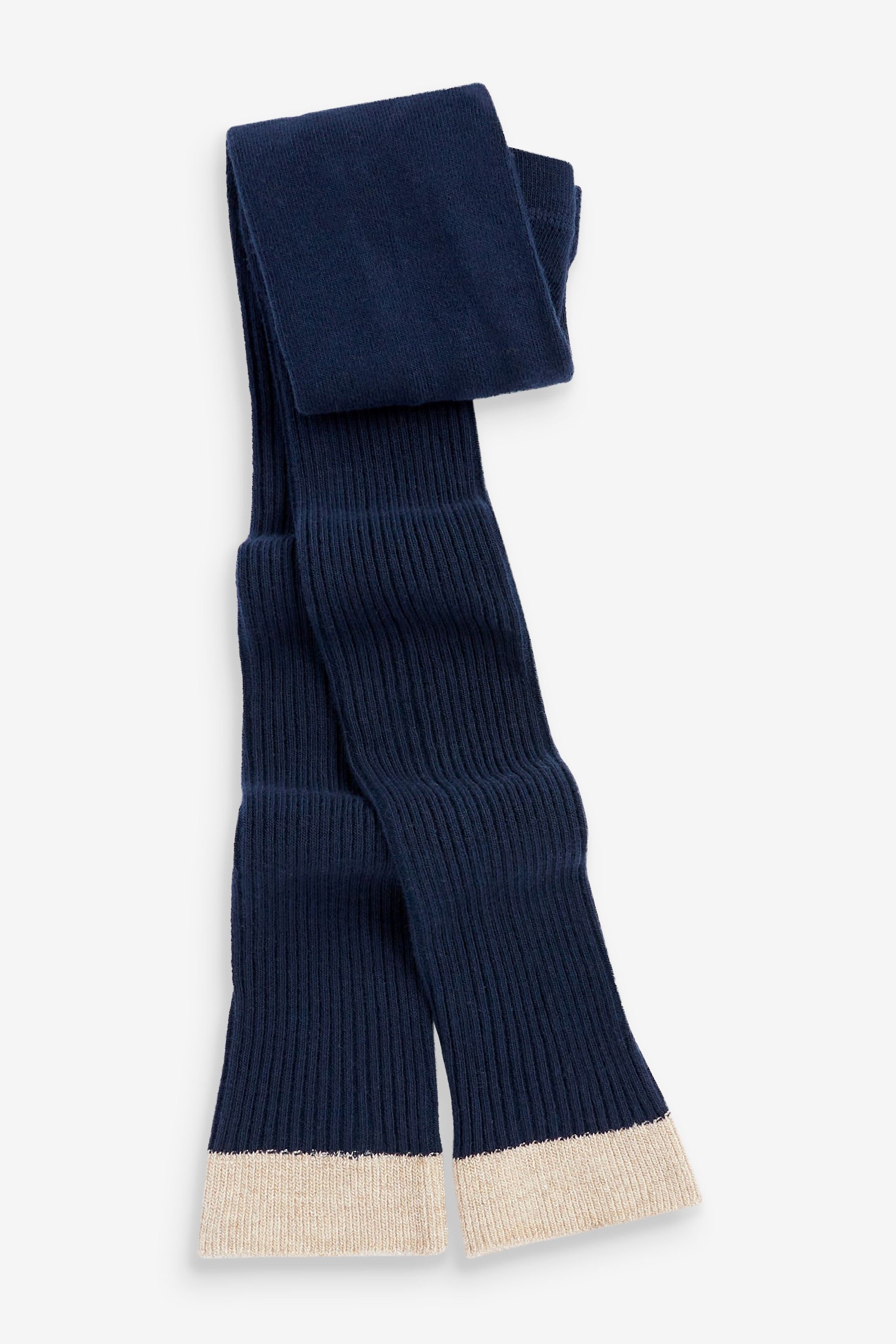 Buy Boden Blue Ribbed Footless Tights from Next Luxembourg