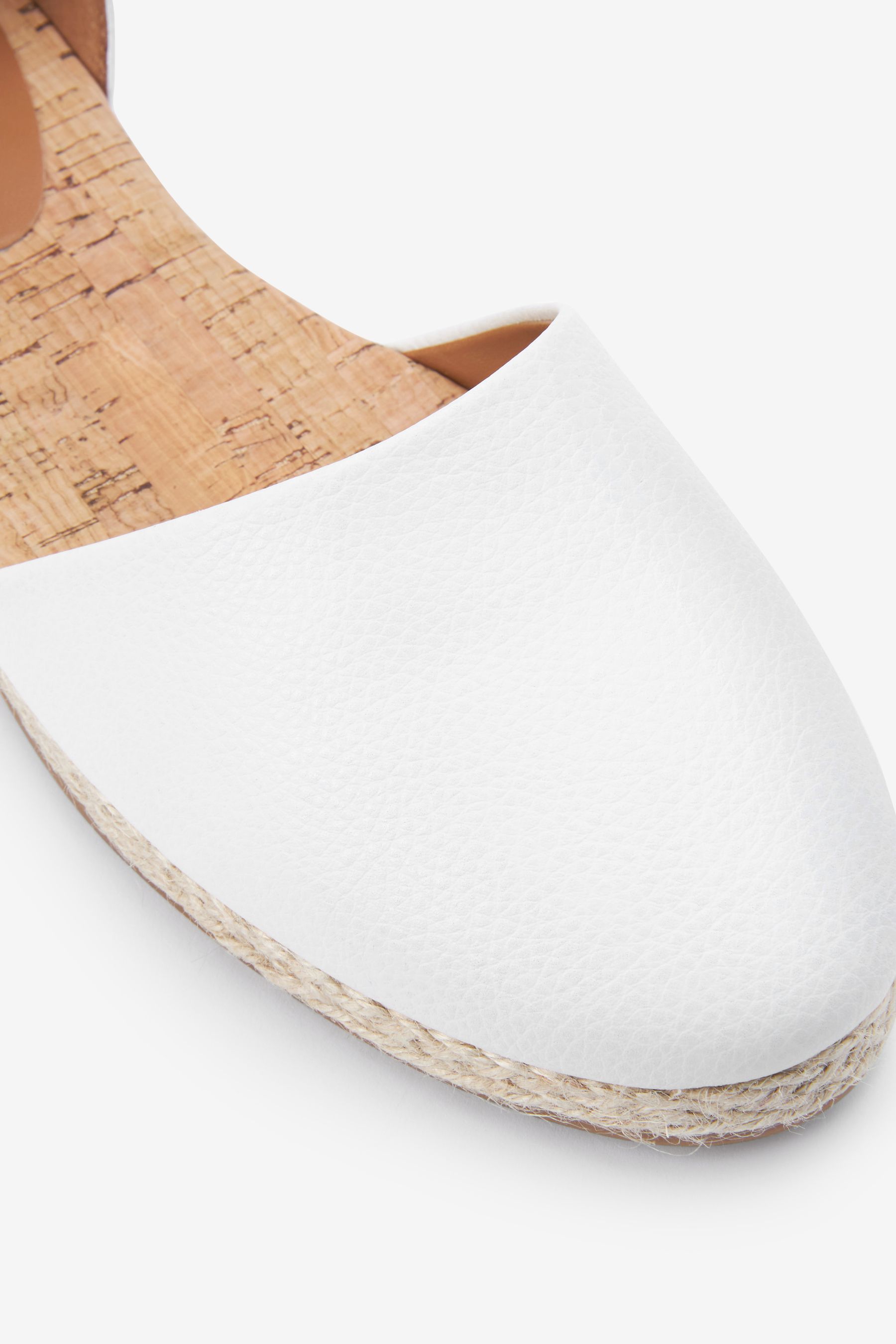 Buy White Closed Toe Ankle Strap Espadrille Shoes from Next Germany