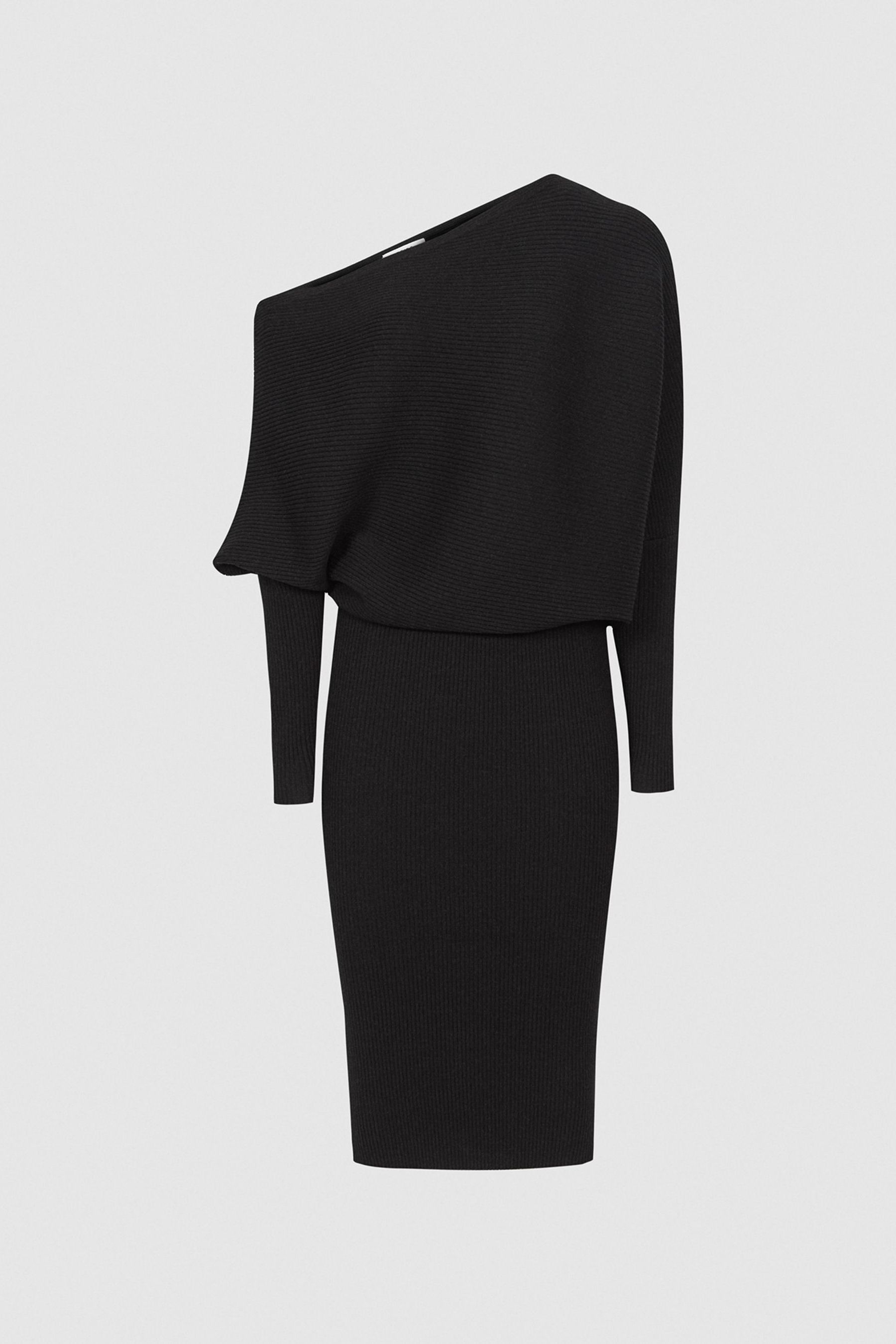 Reiss Lara Off The Shoulder Knitted Dress