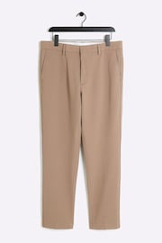 River Island Brown Waffle Smart Trousers - Image 5 of 6