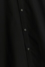 River Island Black Muscle Fit Long Sleeve Textured Shirt - Image 4 of 4
