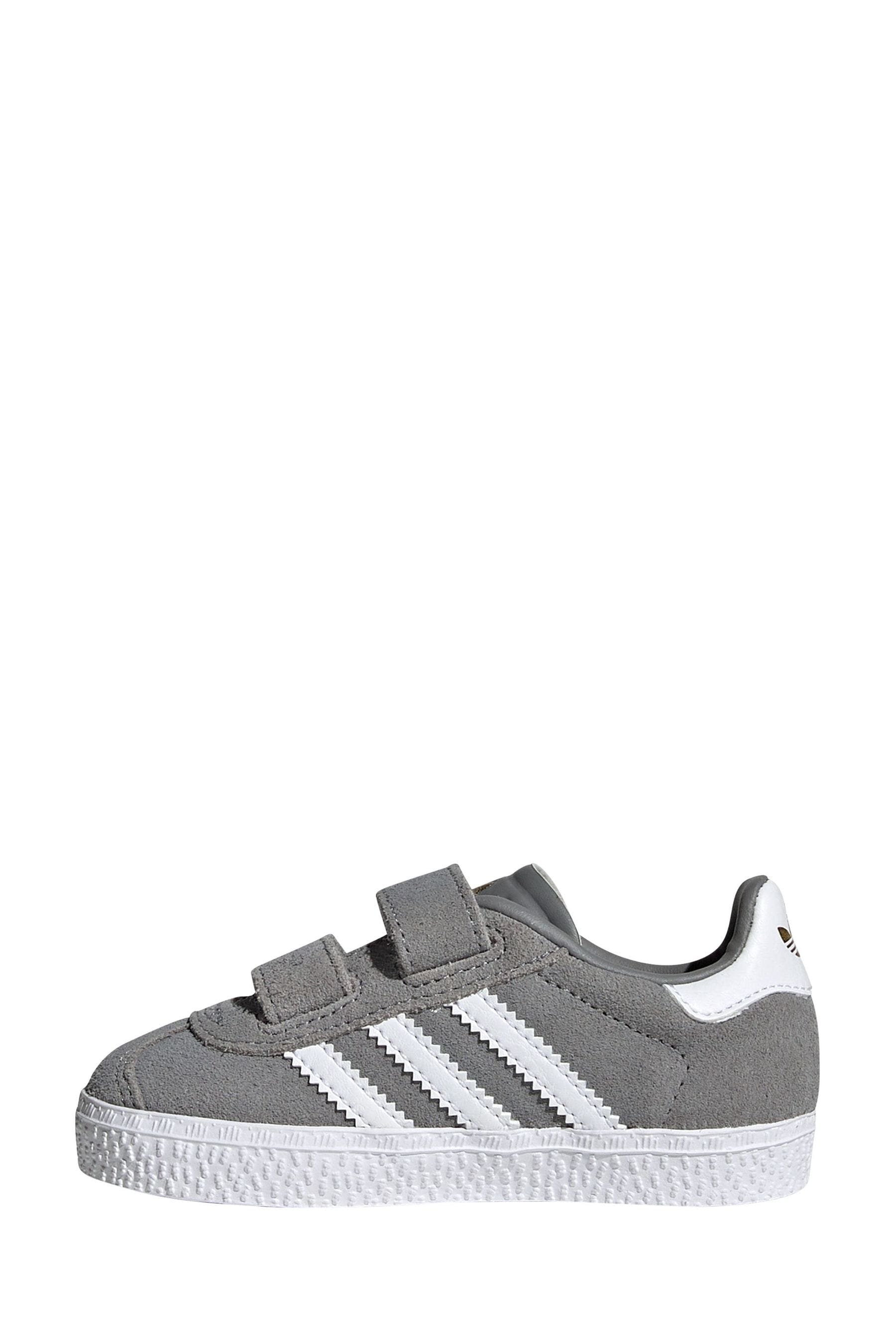Buy adidas Originals Infant Grey Gazelle Trainers from Next Luxembourg