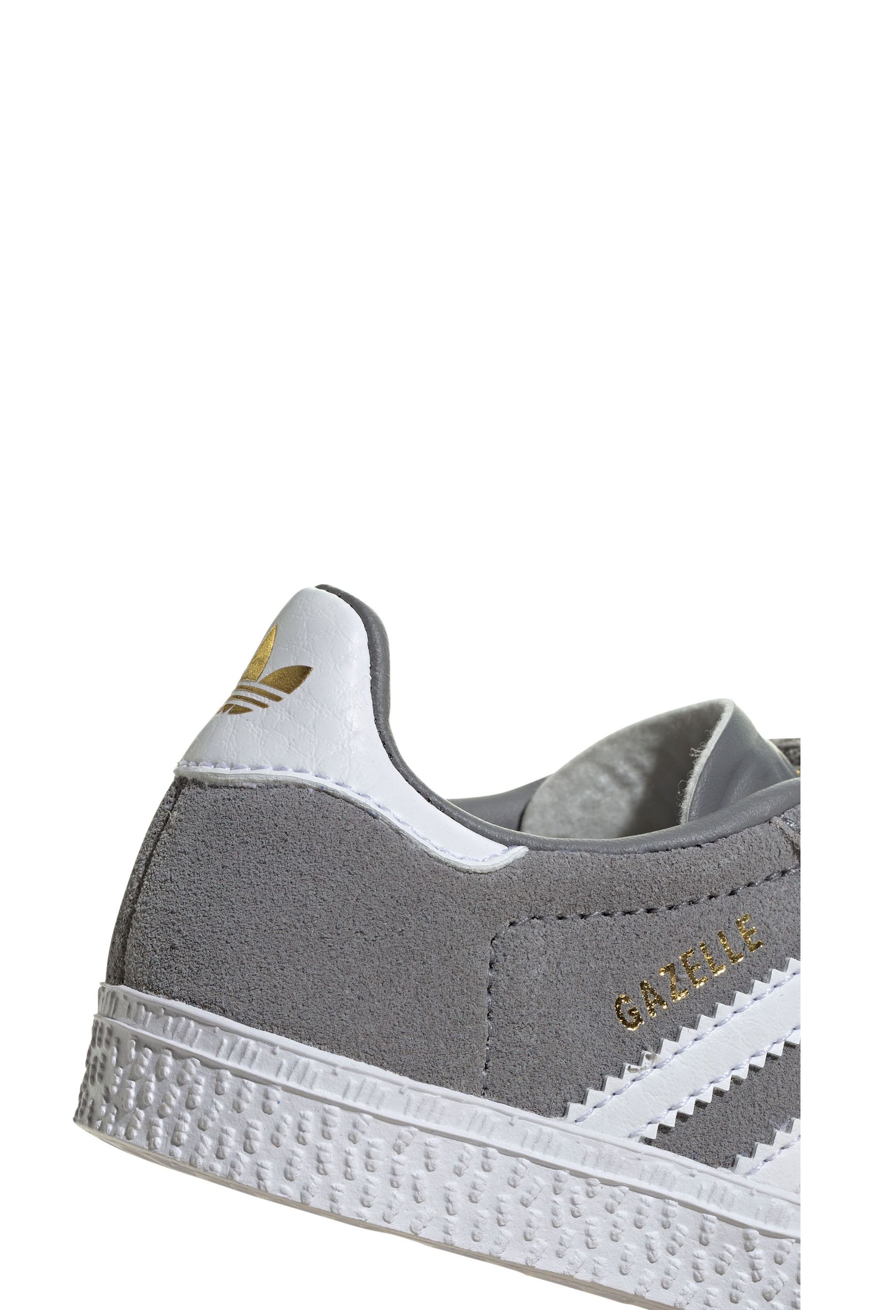 Buy adidas Originals Infant Grey Gazelle Trainers from Next Luxembourg