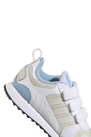 adidas Originals Kids ZX 700 HD White Trainers - Image 8 of 9