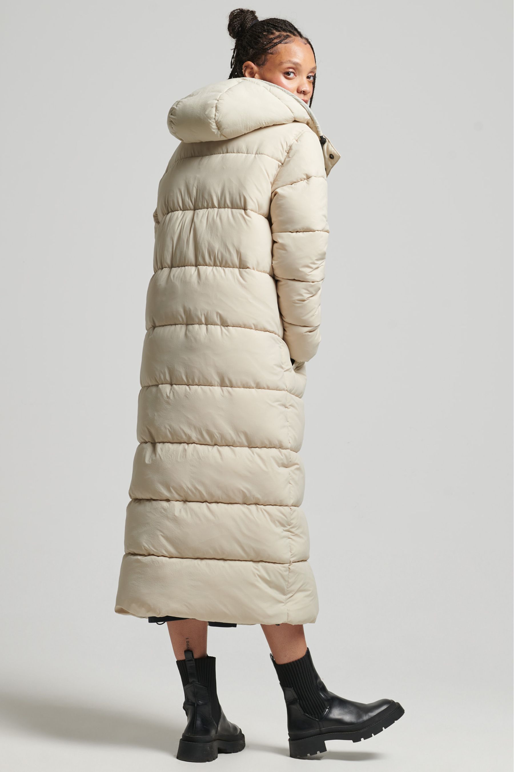 Buy Superdry Nude Ripstop Longline Puffer Jacket from Next Luxembourg