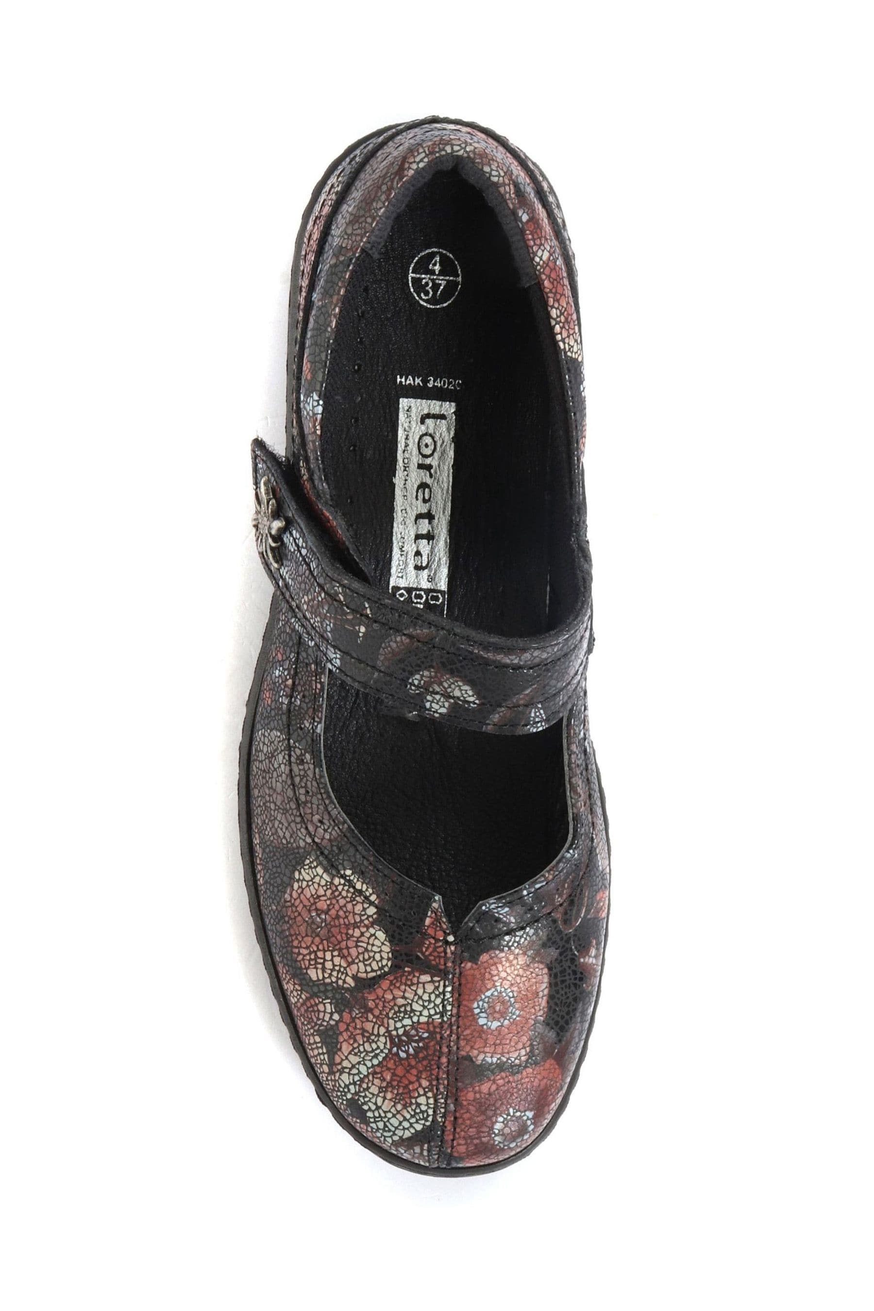 Buy Loretta Ladies Black Leather Wide Fit Mary Jane Shoes from Next Luxembourg