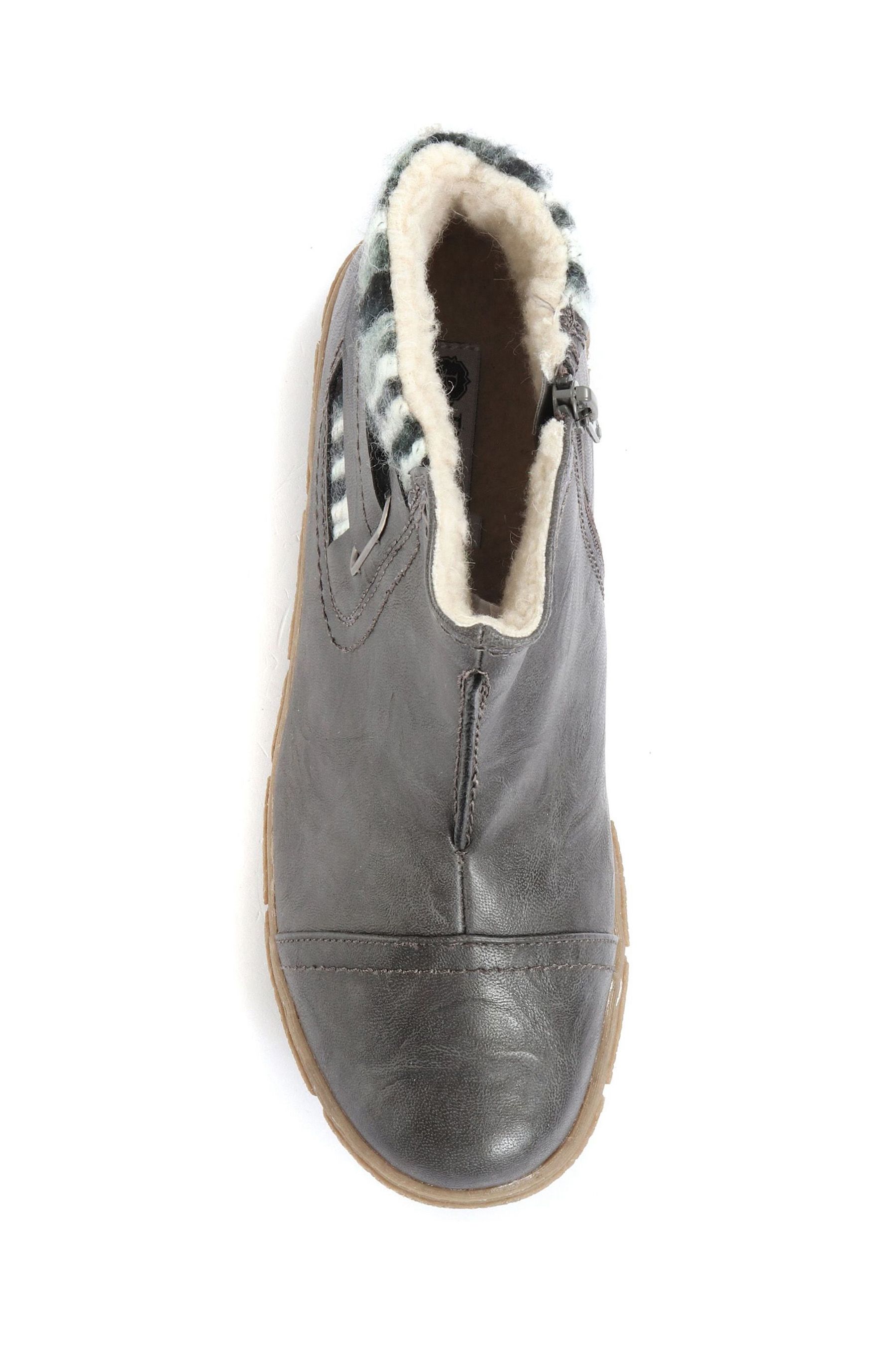 Grey ladies ankle boots clearance