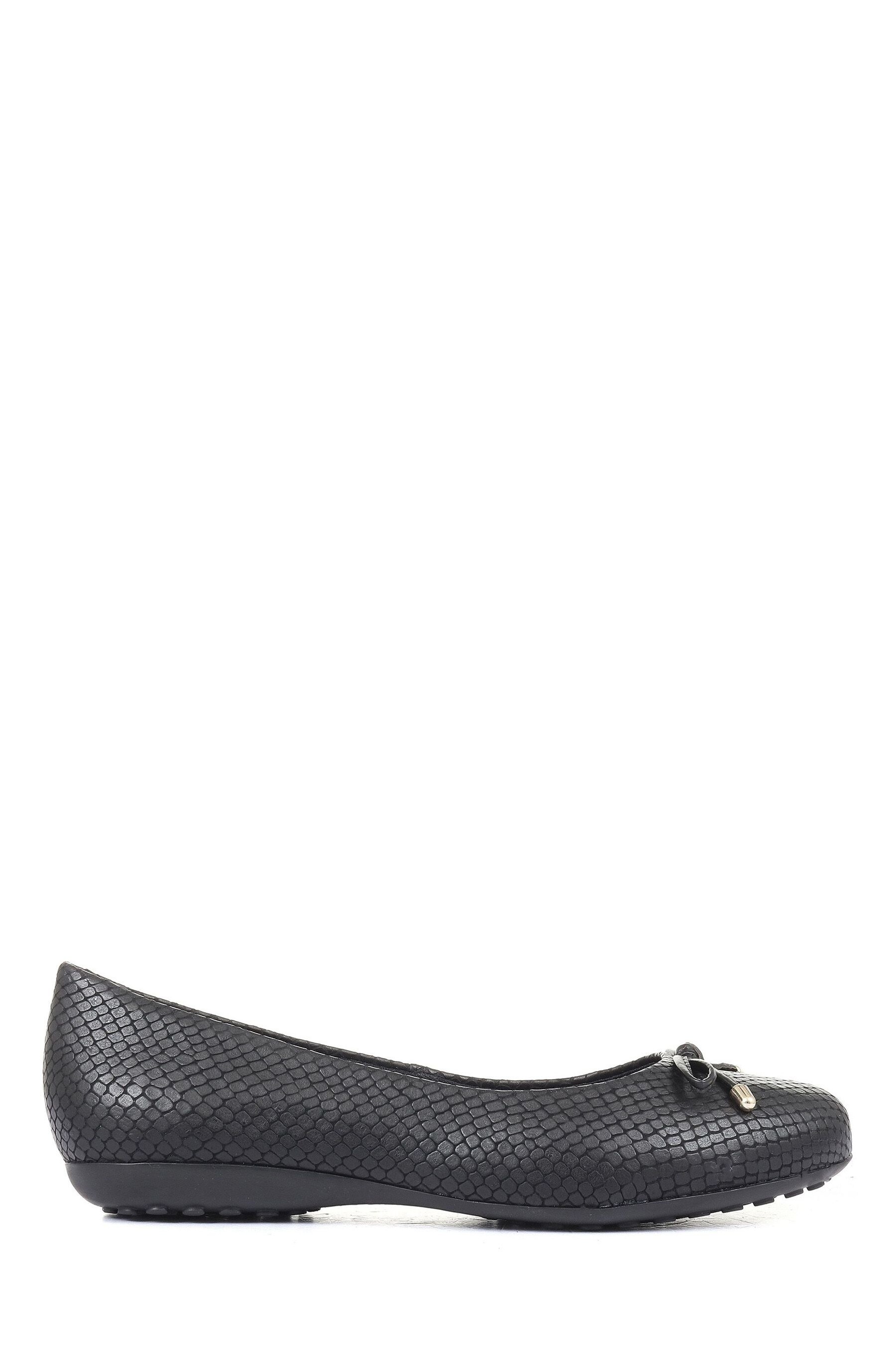 Buy Bellissimo Black Ladies Leather Ballerina Pumps from Next Luxembourg