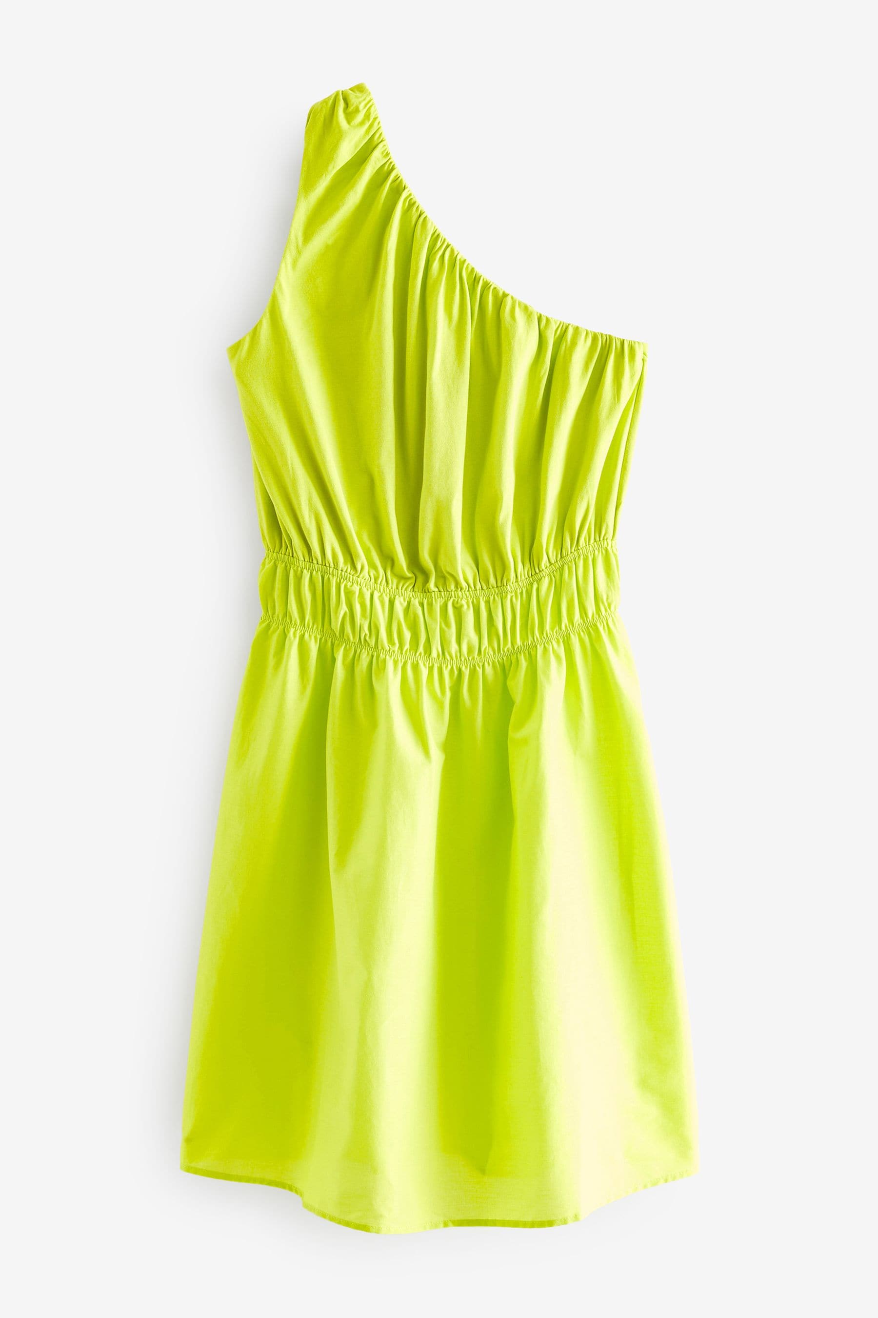 Lime green one shoulder dress new arrivals
