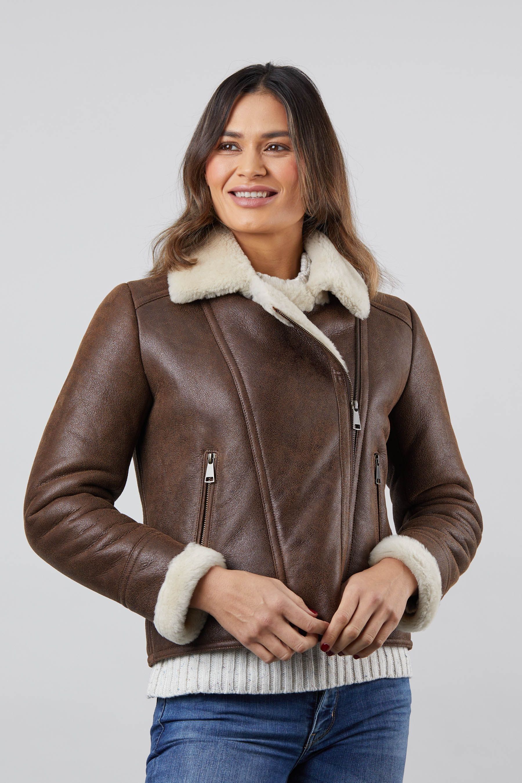 Lakeland sheepskin jacket on sale