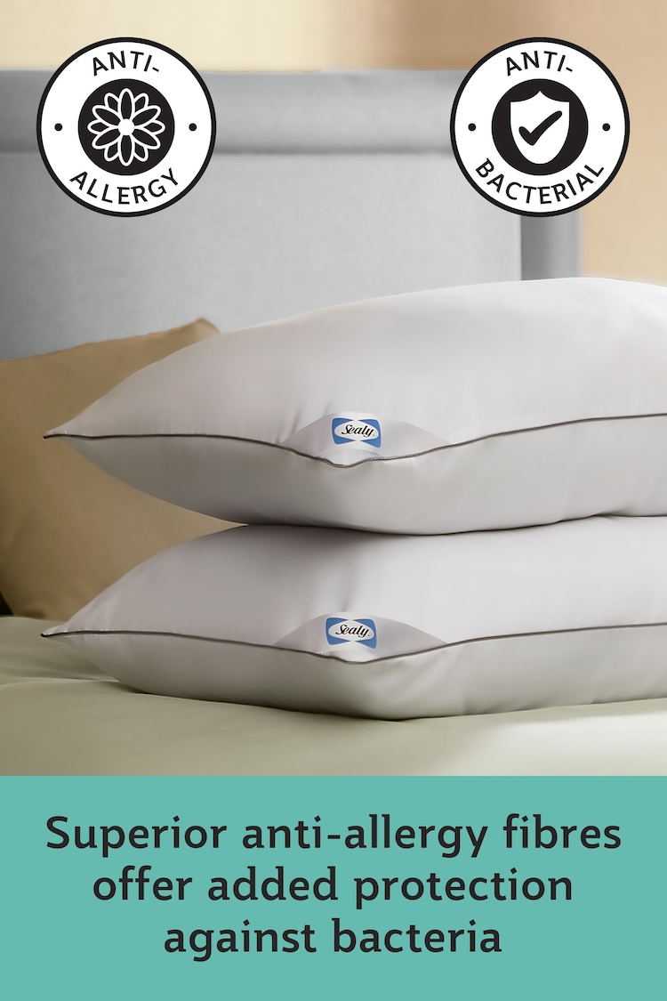 Sealy Set of 4 Anti Allergy Pillows - Image 2 of 8