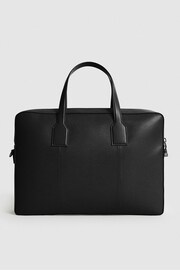 Reiss Black Elliott Leather Briefcase - Image 5 of 5