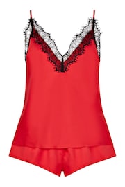 Ann Summers Red Cerise Lace and Satin Cami Pyjama Set - Image 4 of 4