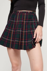 Superdry Green Check Mini Skirt - Image 1 of 3