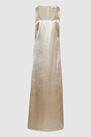 Reiss Silver Lottie Metallic Maxi Dress - Image 2 of 6