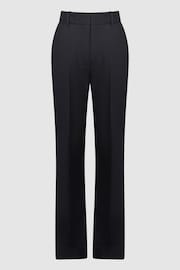 Reiss Navy Haisley Tailored Flared Suit Trousers - Image 2 of 5