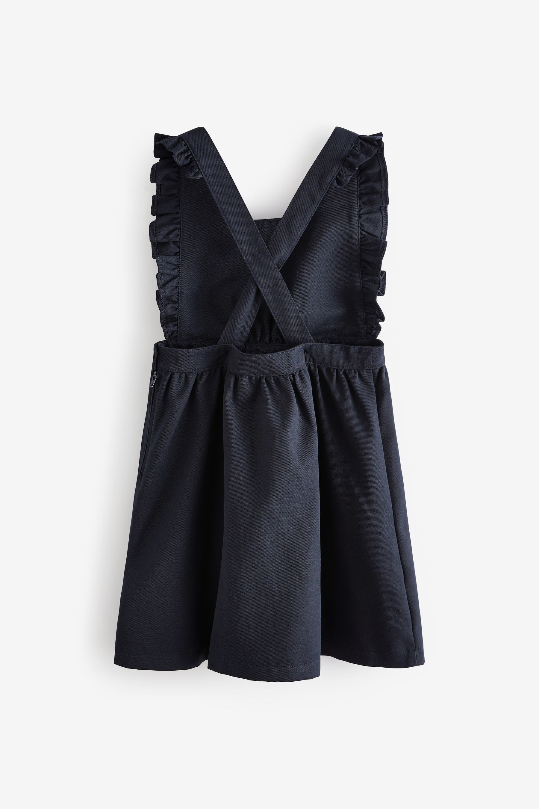 Girls black denim pinafore dress hot sale