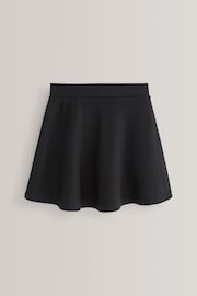 Black 2 Pack Jersey Stretch Pull-On Waist School Skater Skirts (3-17yrs) - Image 3 of 4