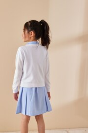 White Cotton Rich Bow Pocket School Cardigan (3-16yrs) - Image 3 of 5