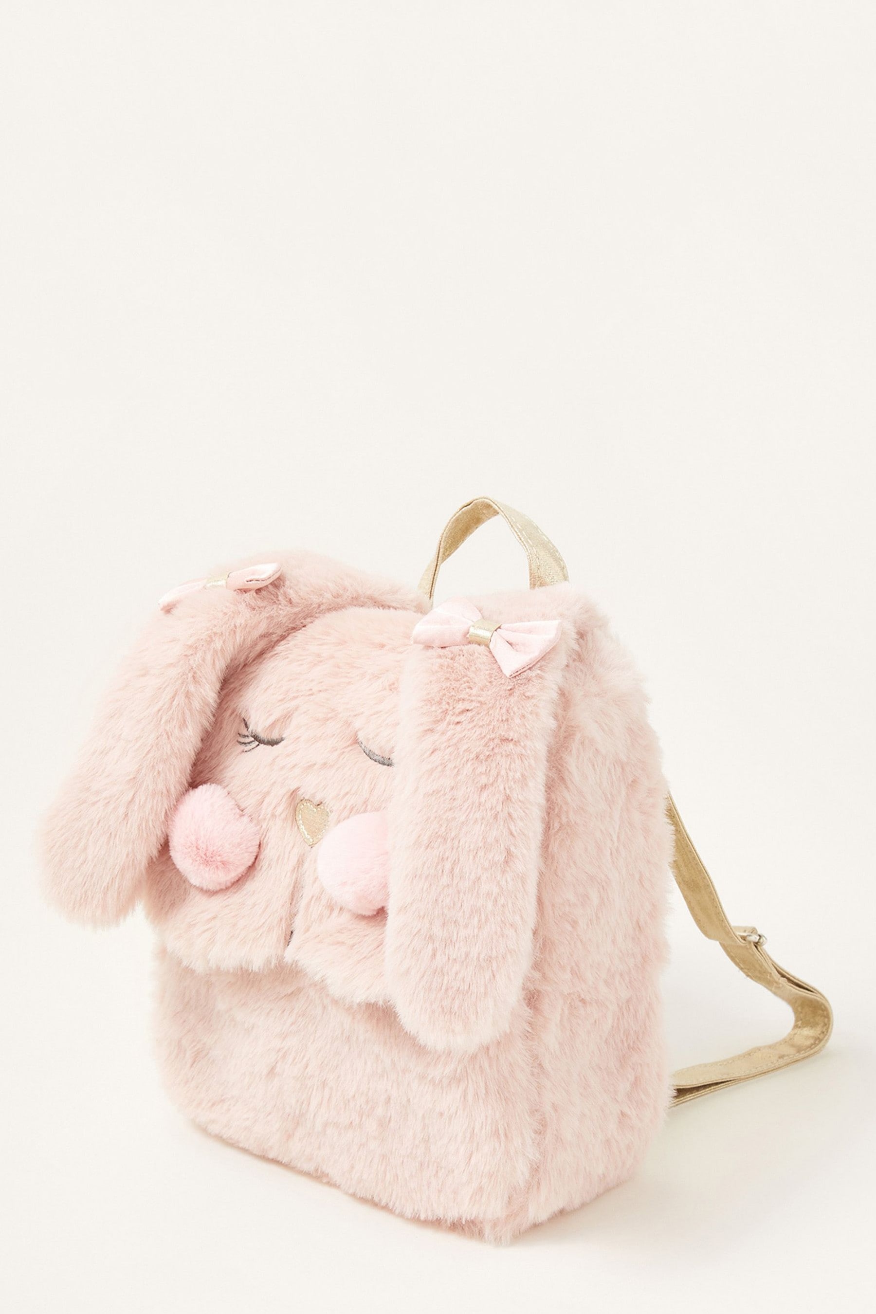 Buy Monsoon Pink Fluffy Cheeks Bunny Backpack from Next Luxembourg