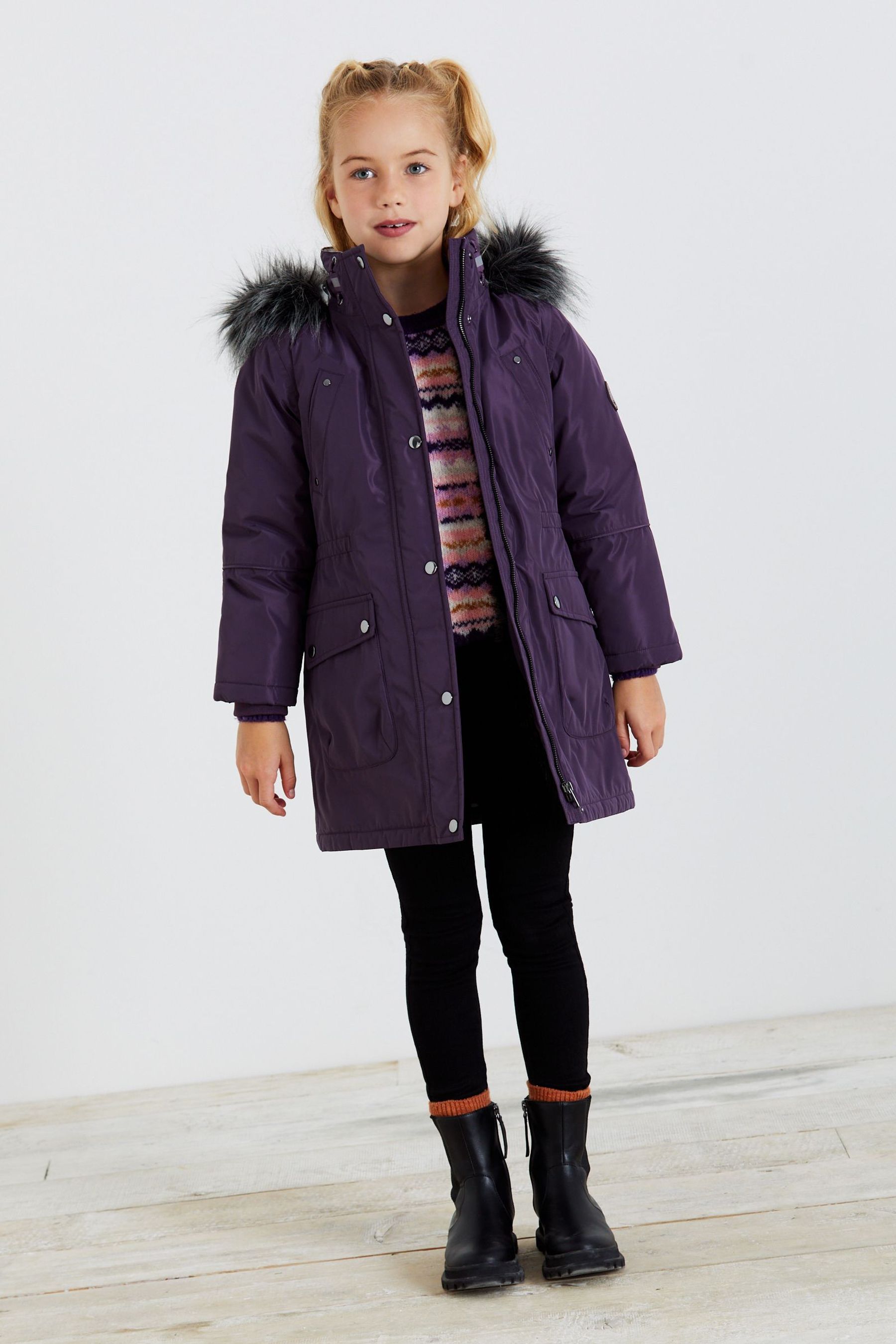 Next purple coat sales