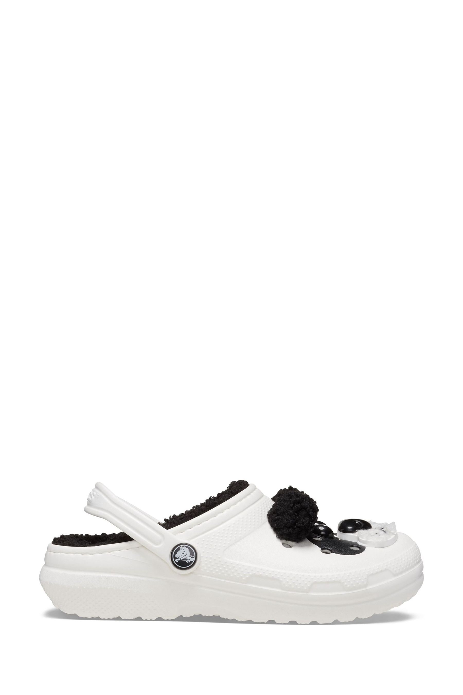 White fuzzy crocs women's top