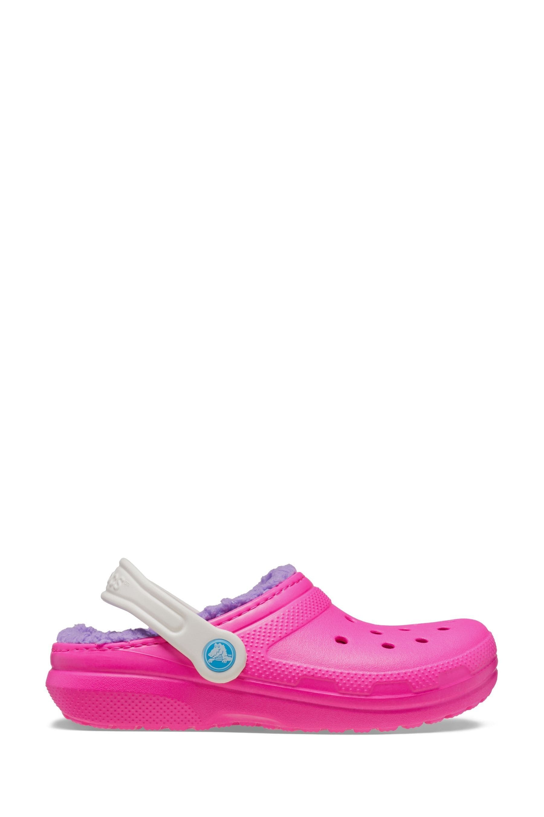 Buy Crocs Neon Pink Fluffy Kids Lined Clogs from Next United Arab Emirates