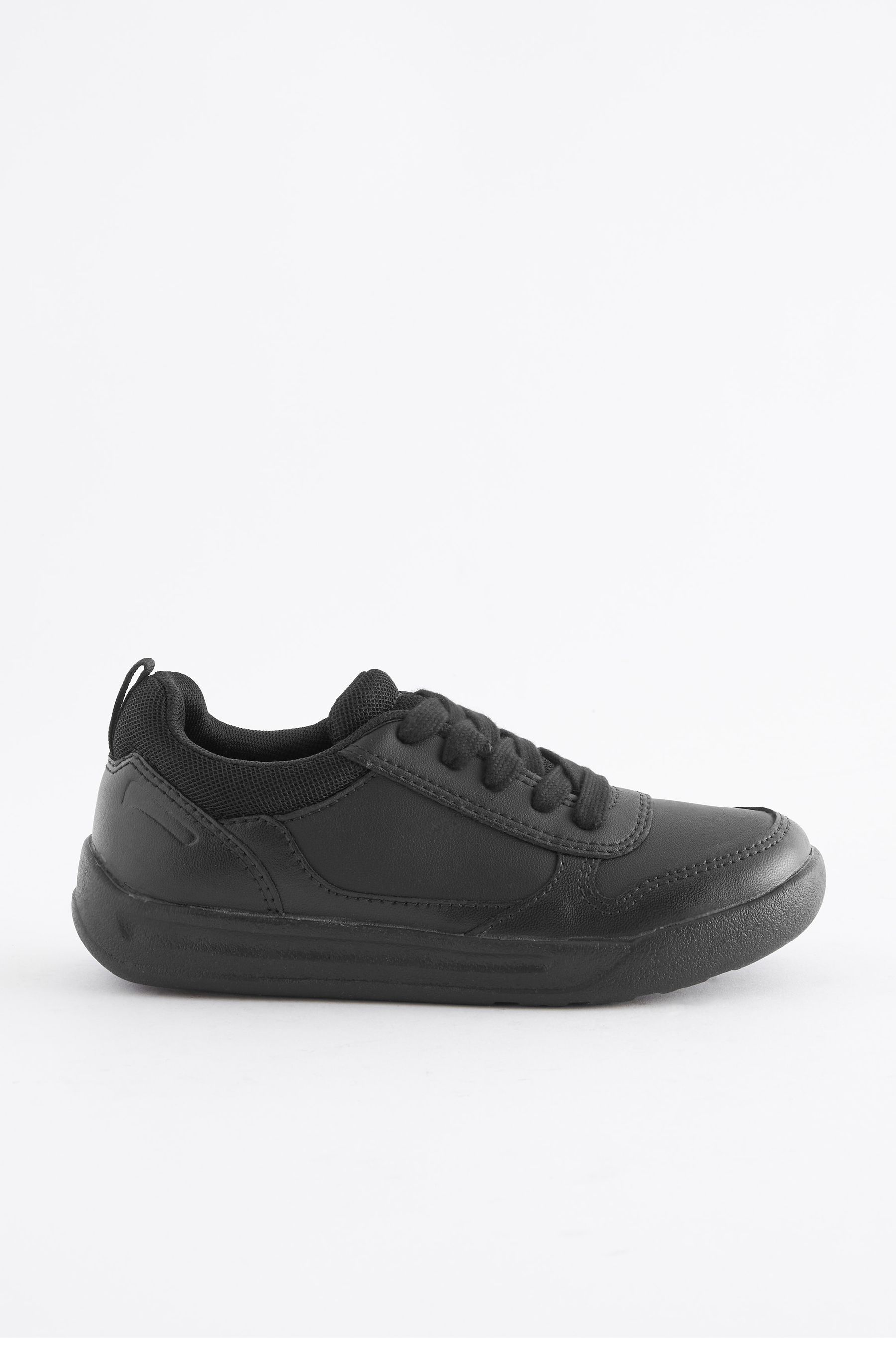 Buy Black Standard Fit F Lace Up School Trainers from the Next UK online shop