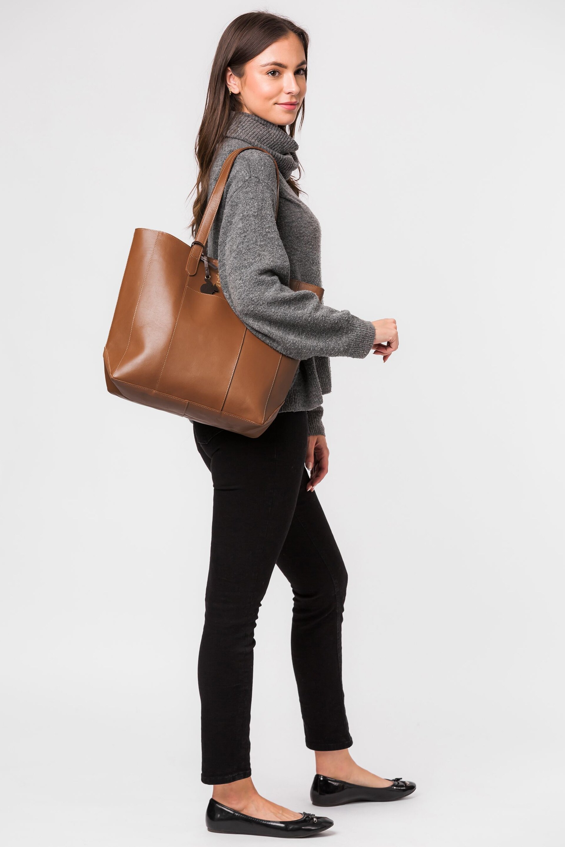 Conkca Hardy Vegetable-Tanned Leather Shopper Bag - Image 1 of 5