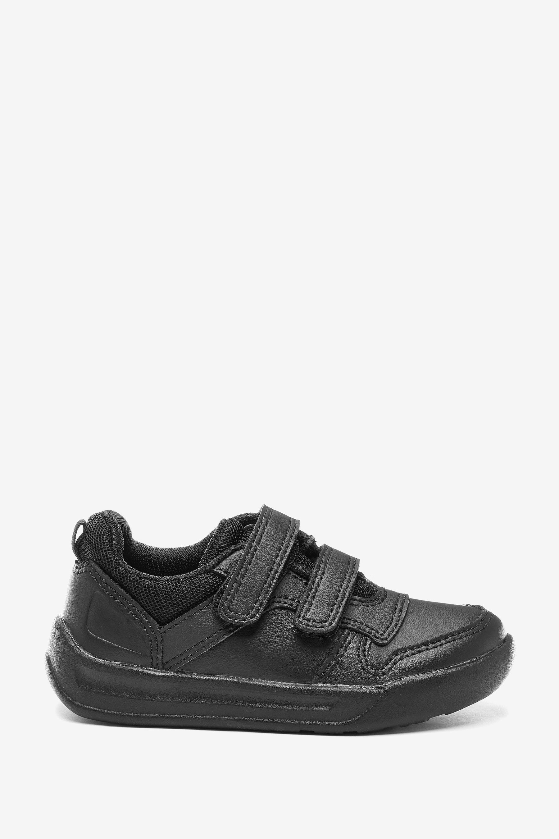 Black strap trainers deals