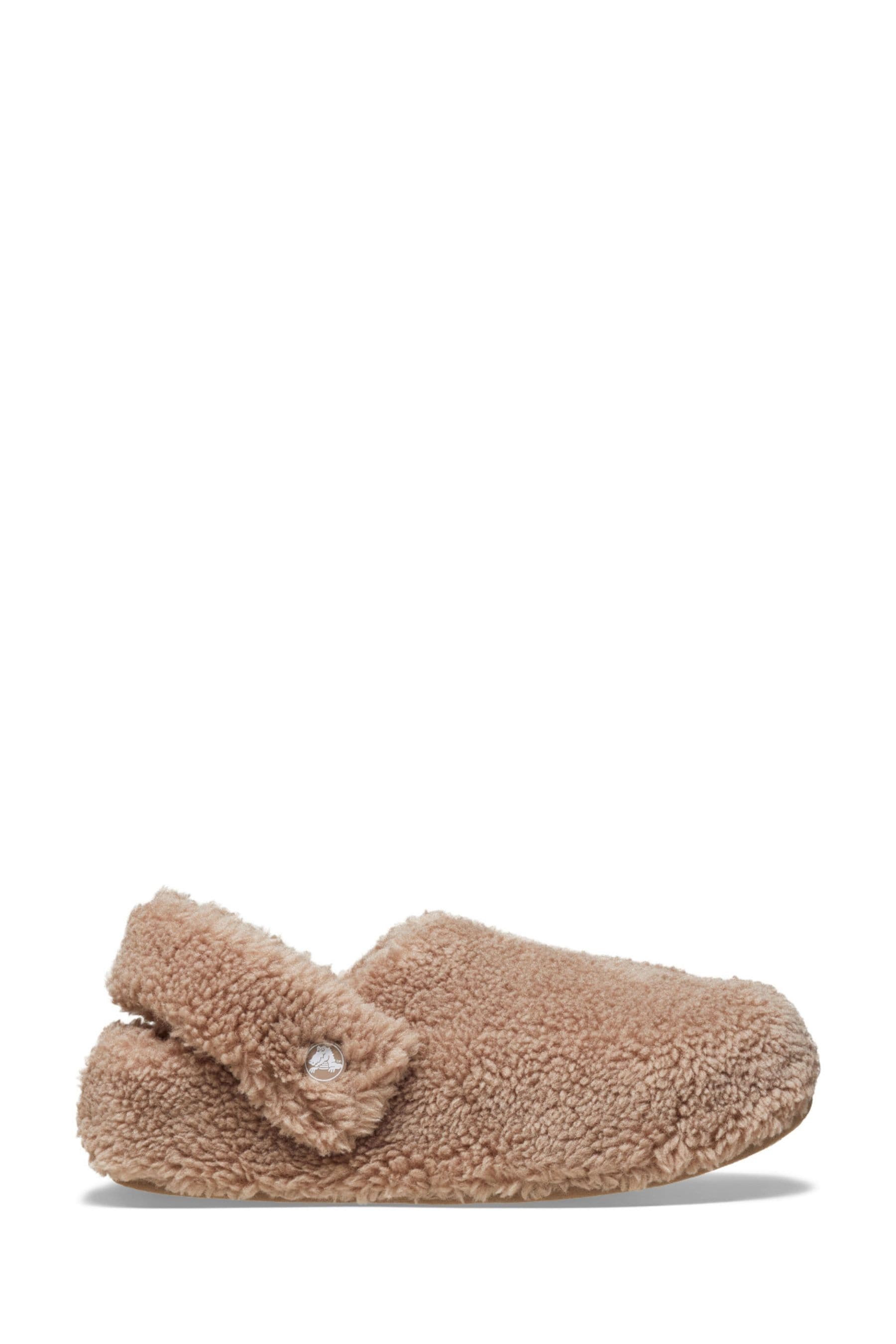 Crocs Brown Classic Cozzzy Borg Slippers