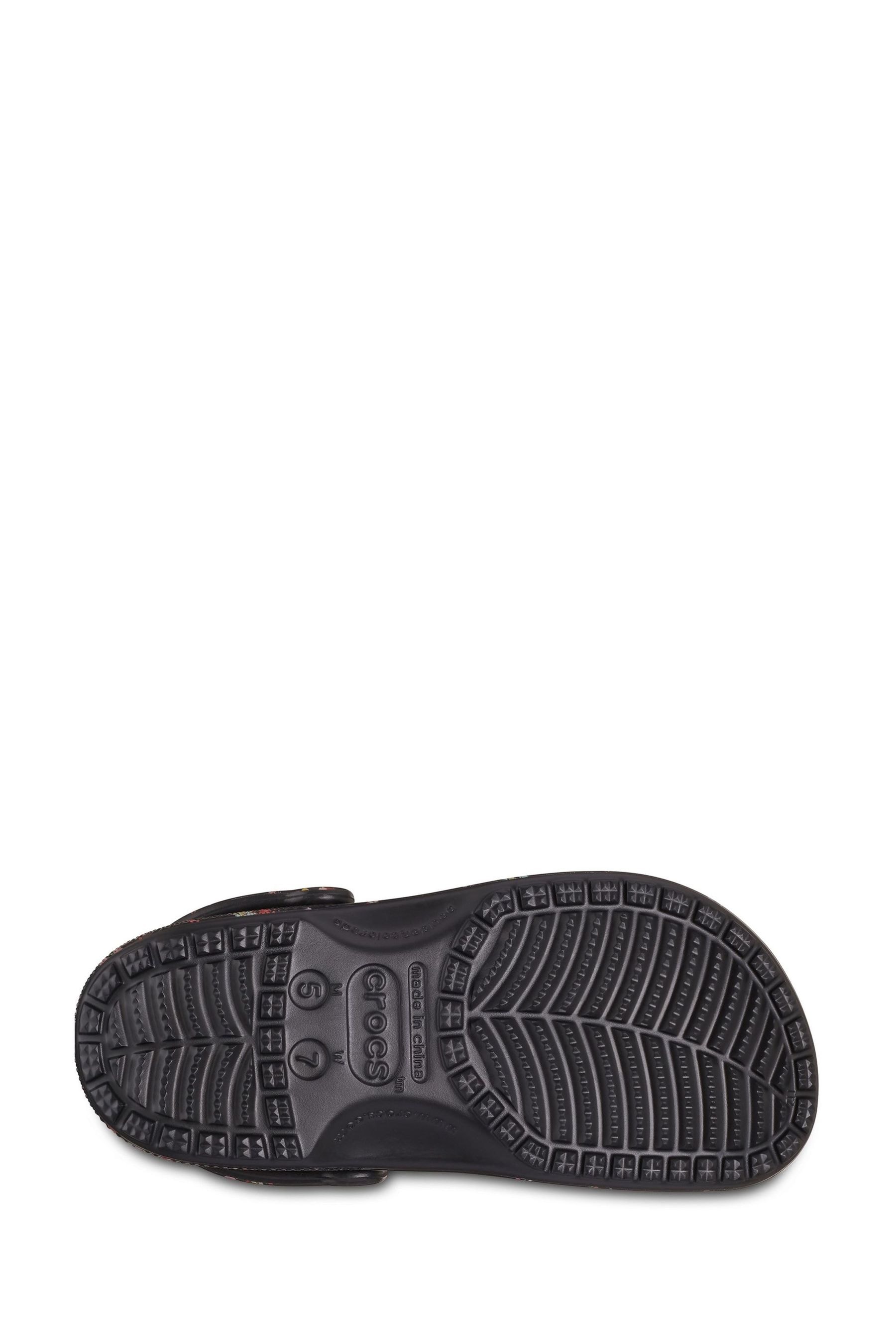 Crocs black floral clearance