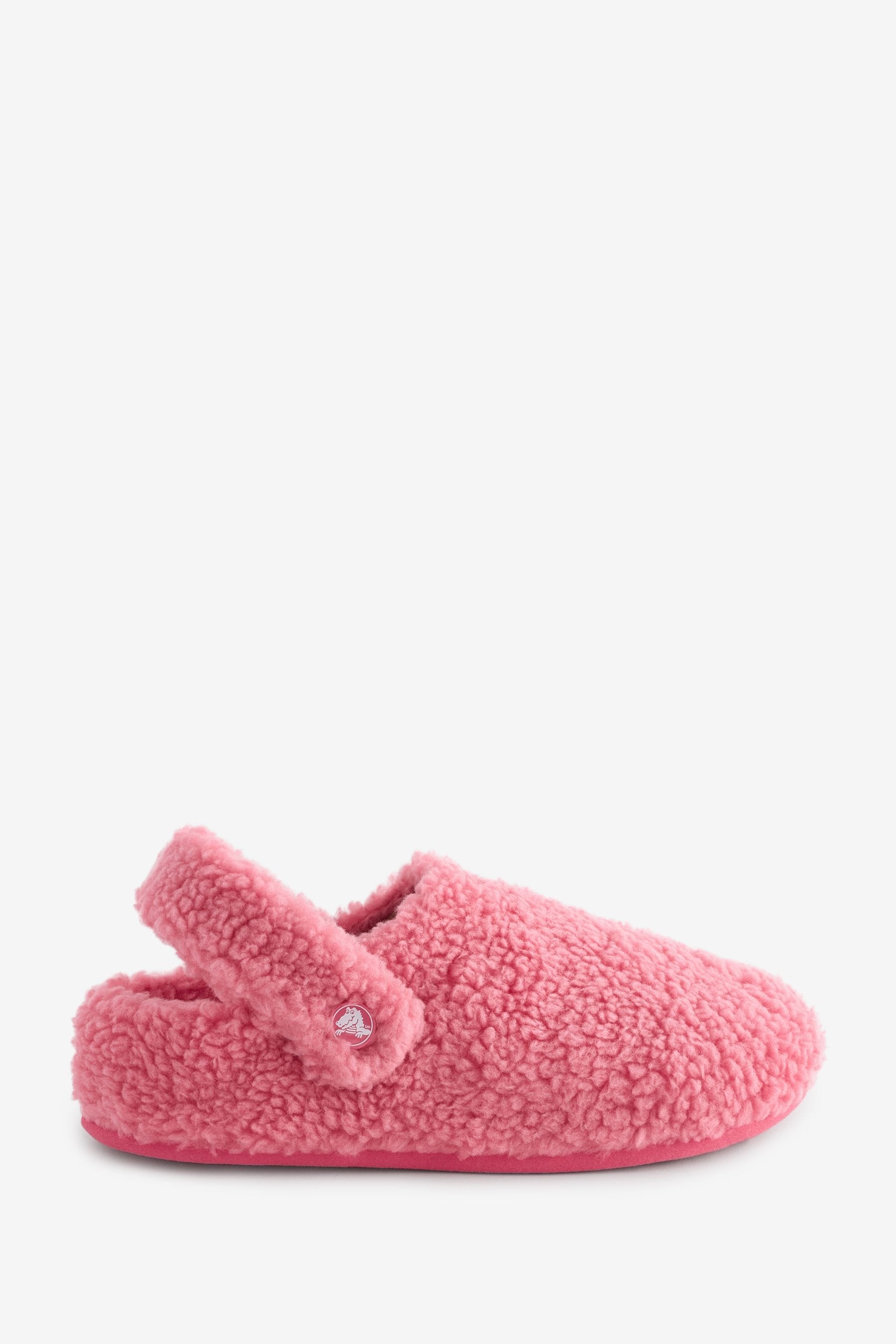 Crocs Pink Classic Cozzzy Borg Slippers