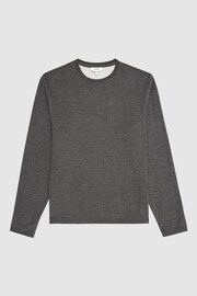 Reiss Dark Grey Adam Melange Crew Neck Jumper - Image 2 of 6