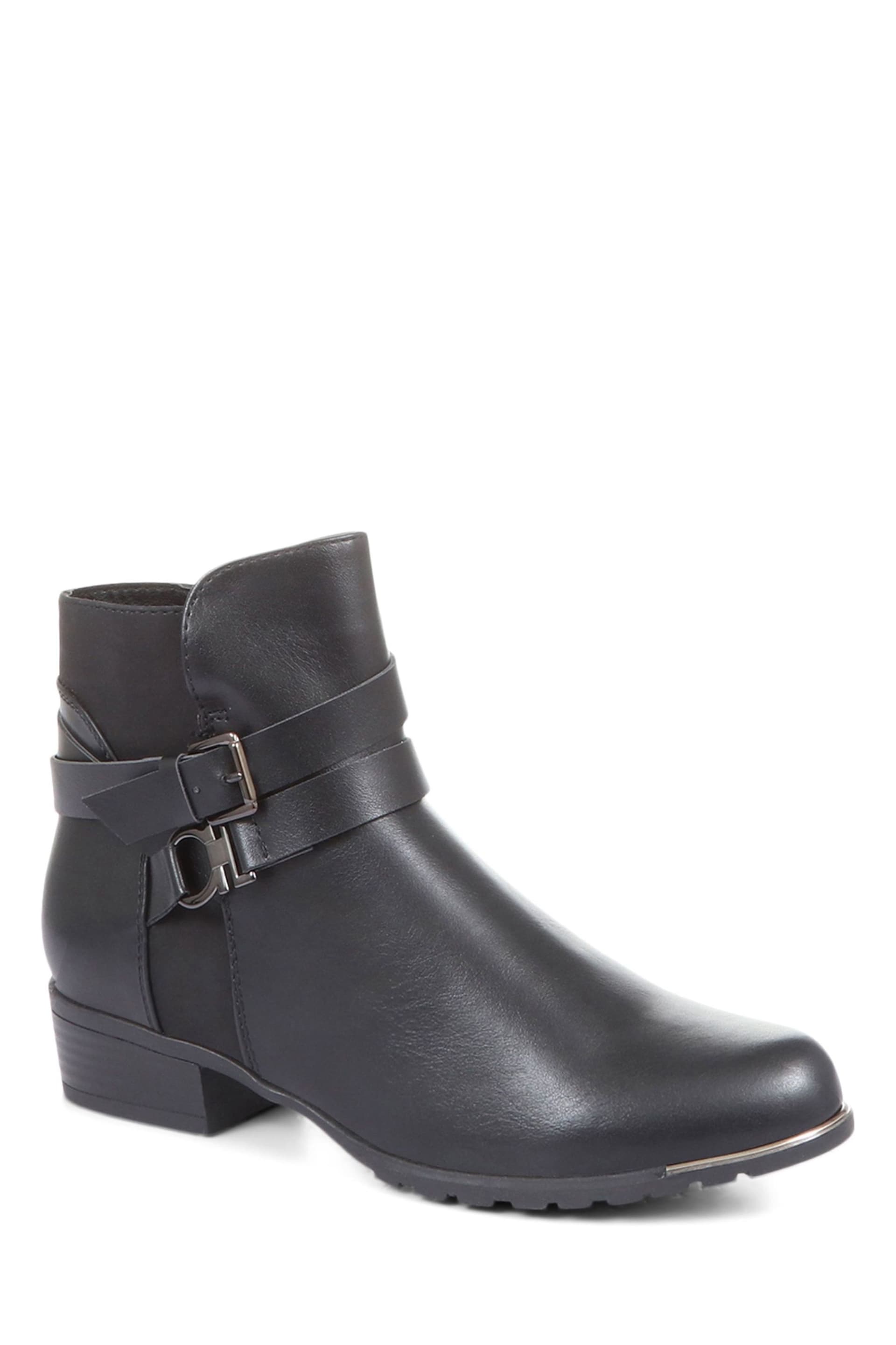 Pavers Ladies	Flat Ankle Boots - Image 4 of 5