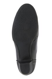 Pavers Black Ladies Leather Heeled Shoes - Image 5 of 5