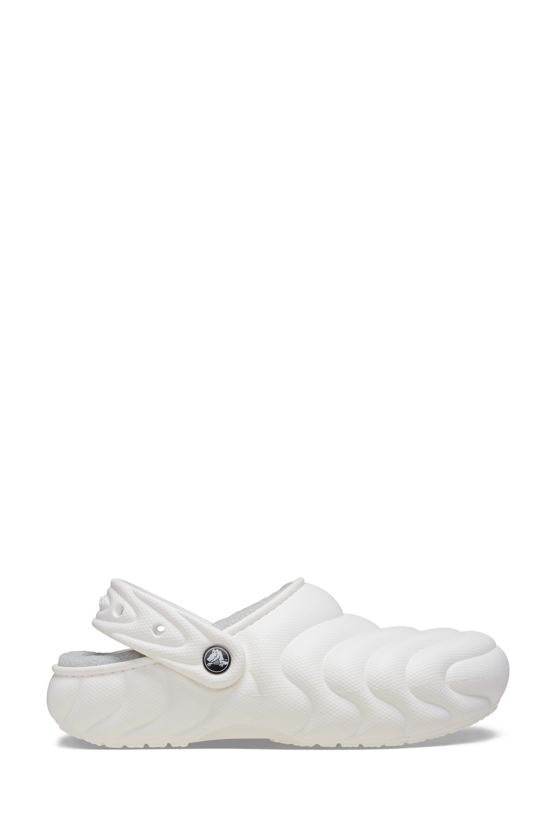 Lined white crocs cheap