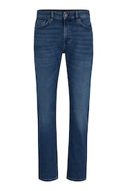BOSS Light Blue Maine Straight Fit Stretch Denim Jeans - Image 5 of 5
