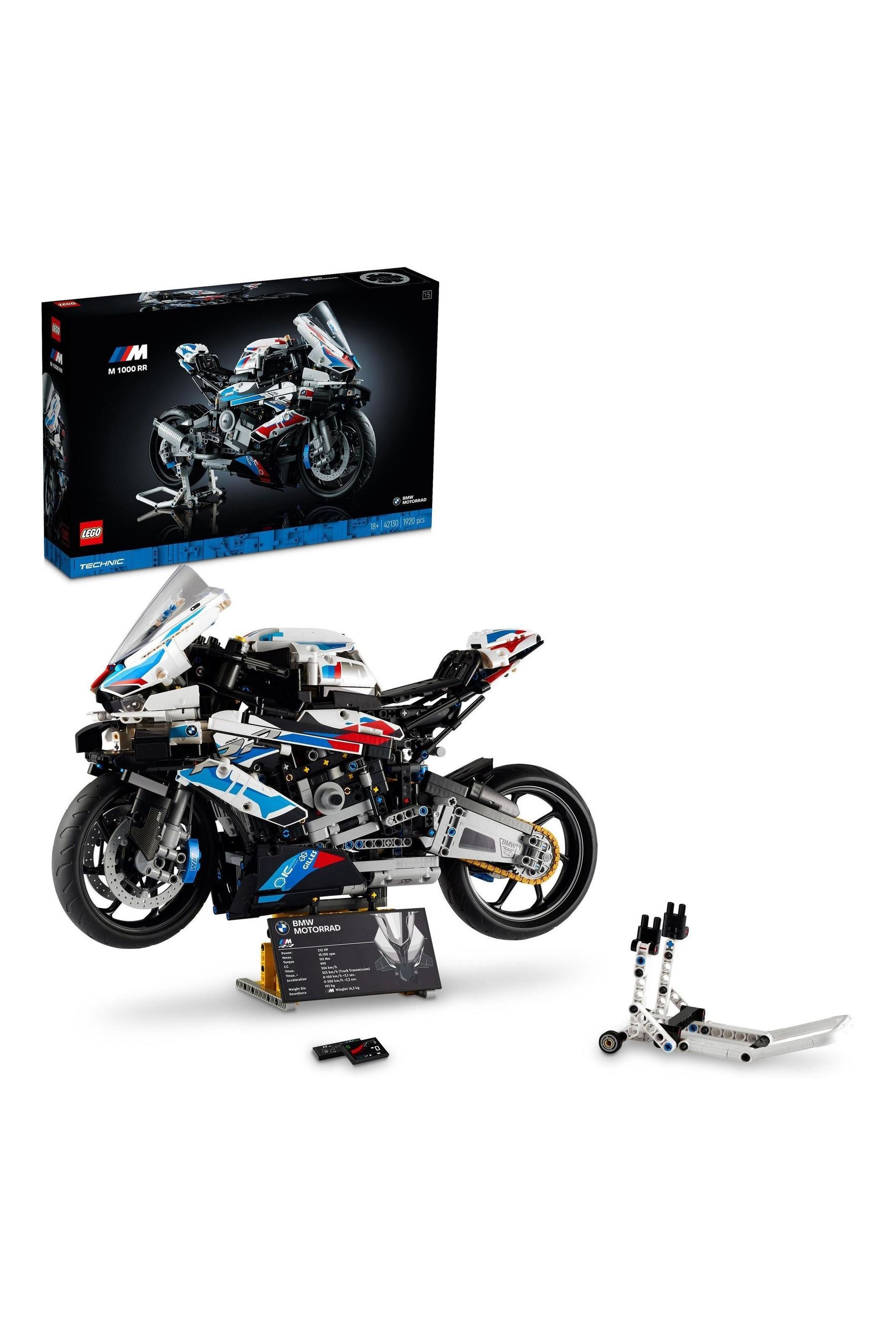 Buy LEGO Technic BMW M 1000 RR Motorbike Model Kit 42130 from the Next UK online shop