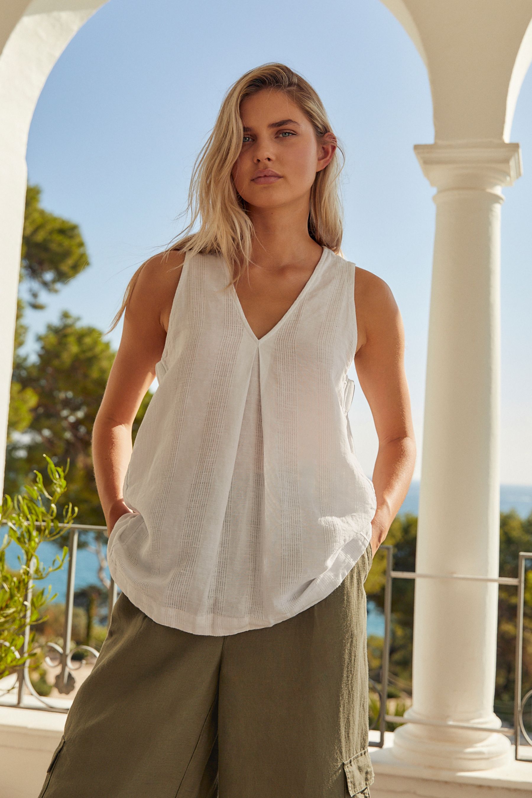 Next sleeveless tops discount