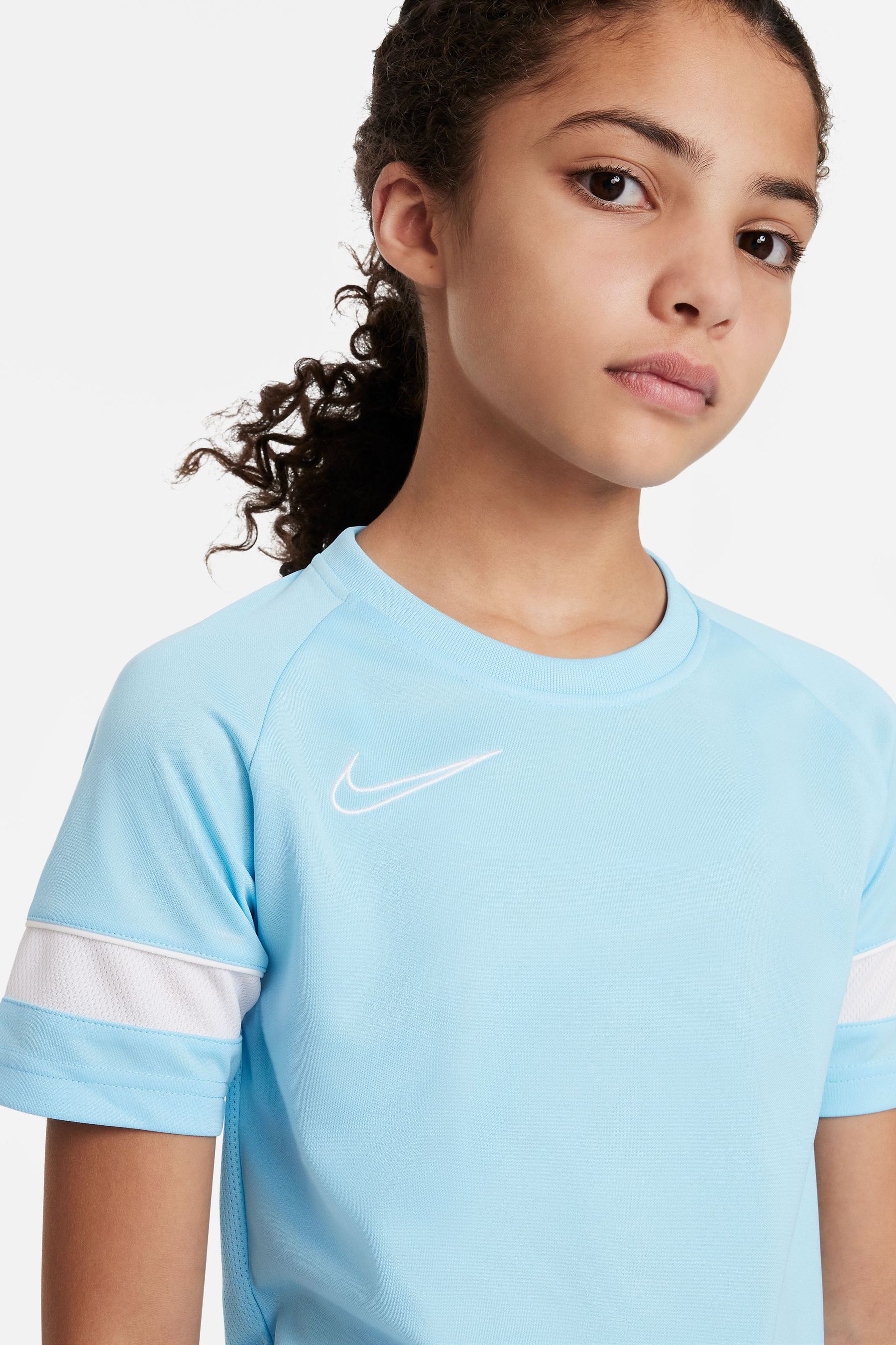 Buy Nike Light Blue Dri FIT Academy T Shirt from Next Luxembourg
