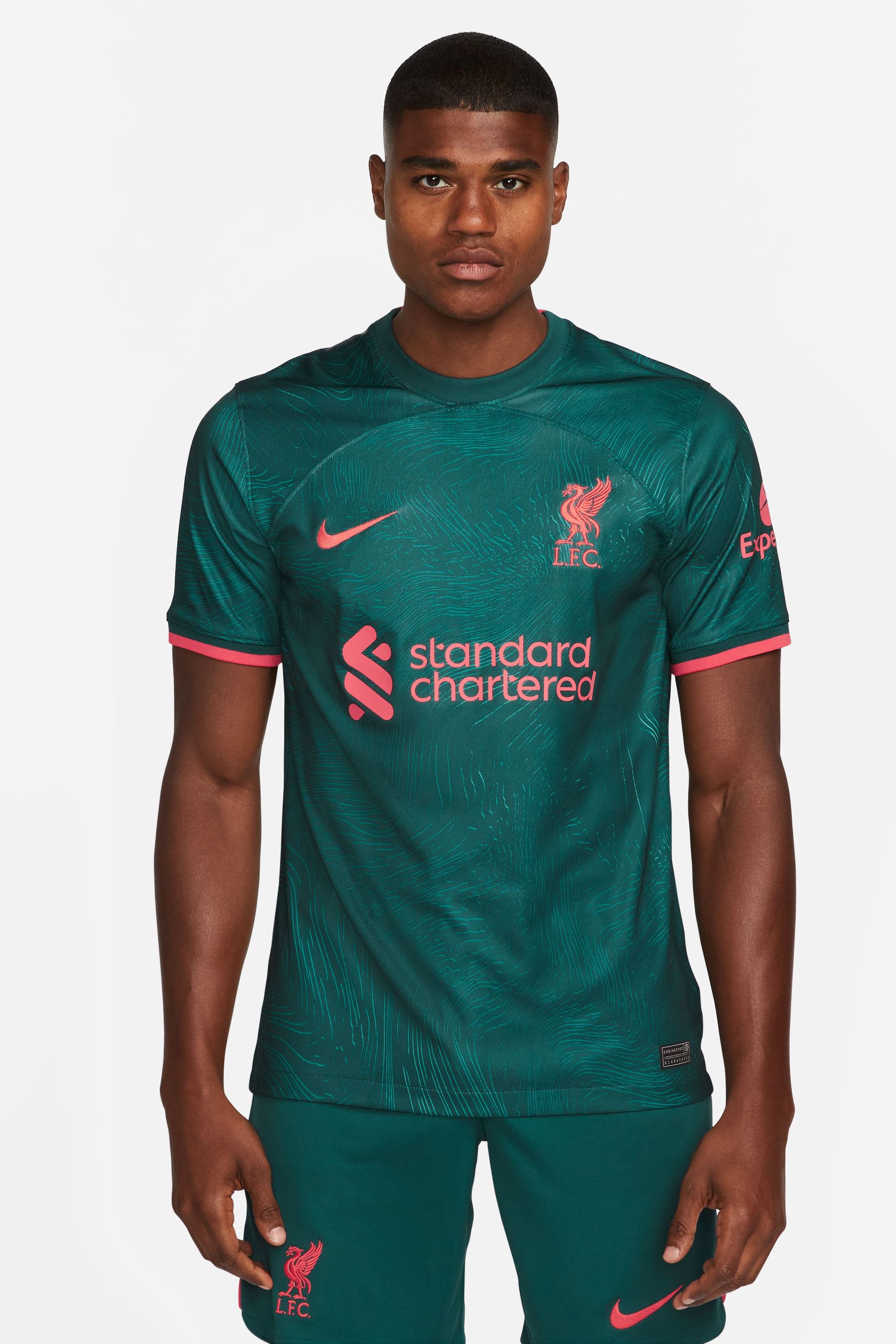 Buy Nike Green Blank Liverpool FC Third Stadium Football Shirt from Next Luxembourg