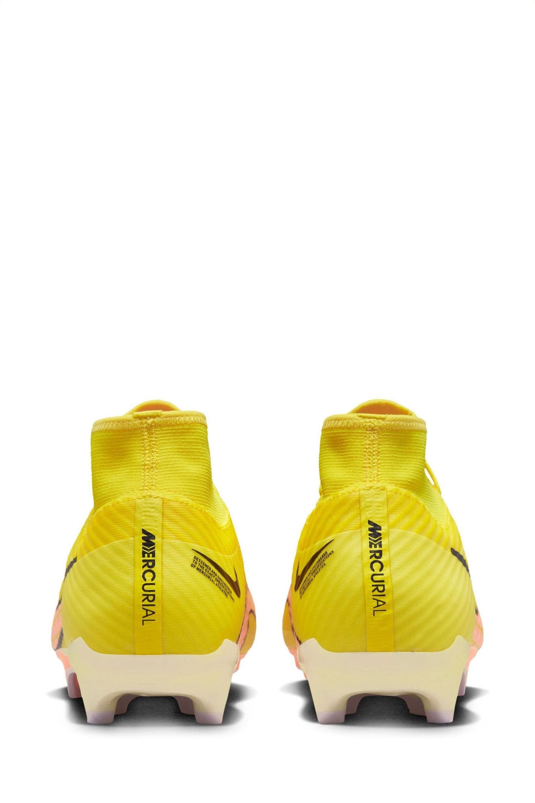 Buy Nike Yellow Zoom Mercurial Superfly 9 Firm Ground Football Boots from Next Luxembourg