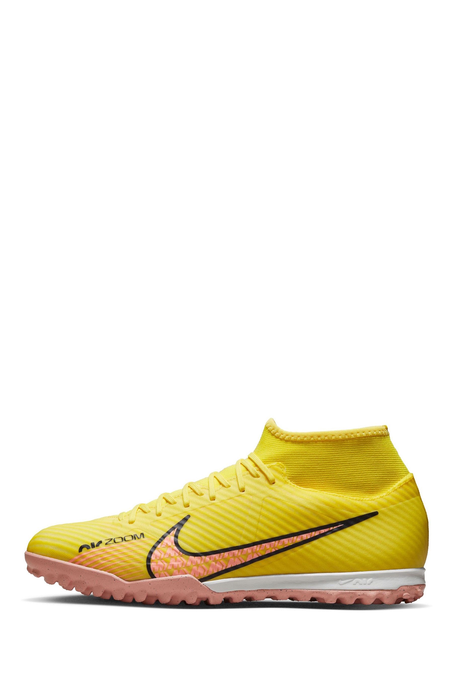 Buy Nike Yellow Zoom Mercurial Superfly 9 Turf Ground Football Boots from Next Austria